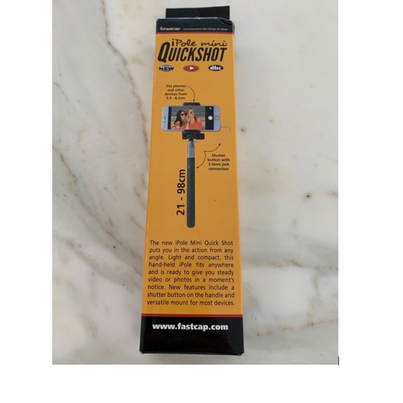 FASTCAP IPOLE MINI QUICKSHOT SELFIE MOUNT NIB! - Picture 1 of 11